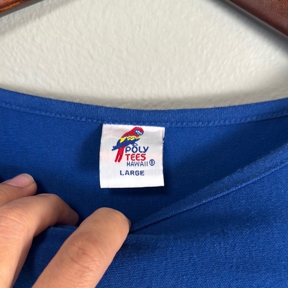 Blue and White Short Sleeve Tee - Picture 8 of 12